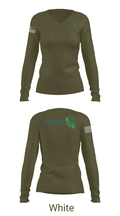 Moils Lawn and landscape 2540388 Women's Long Sleeve V-neck Shirt - 16
