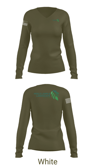 Womens Long Sleeve Vneck Shirt, Moils Lawn and landscape, , Teamtime, Team time, sublimation, custom sports apparel, team uniforms, spirit wear, spiritwear, sports uniforms, custom shirts, team store, custom team store, fundraiser sports, apparel fundraiser