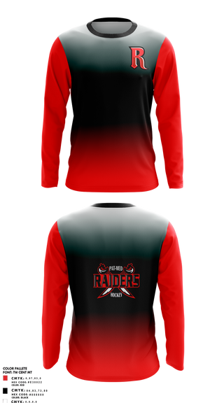 Long Sleeve Performance Shirt, Raiders, Ice Hockey, Teamtime, Team time, sublimation, custom sports apparel, team uniforms, spirit wear, spiritwear, sports uniforms, custom shirts, team store, custom team store, fundraiser sports, apparel fundraiser