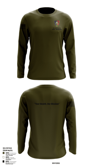 Long Sleeve Performance Shirt, U.S. Army Health Clinic - Baumholder, Army, Teamtime, Team time, sublimation, custom sports apparel, team uniforms, spirit wear, spiritwear, sports uniforms, custom shirts, team store, custom team store, fundraiser sports, apparel fundraiser