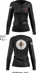 ODB 170, Alpha Company, 3rd BN, 1SFG (A) Women's Long Sleeve V-neck Shirt - 27