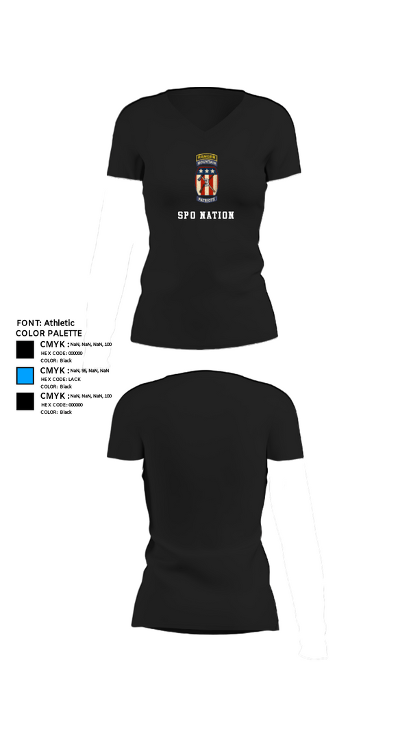 Womens Short Sleeve Vneck Shirt, SPO Nation, Army, Teamtime, Team time, sublimation, custom sports apparel, team uniforms, spirit wear, spiritwear, sports uniforms, custom shirts, team store, custom team store, fundraiser sports, apparel fundraiser