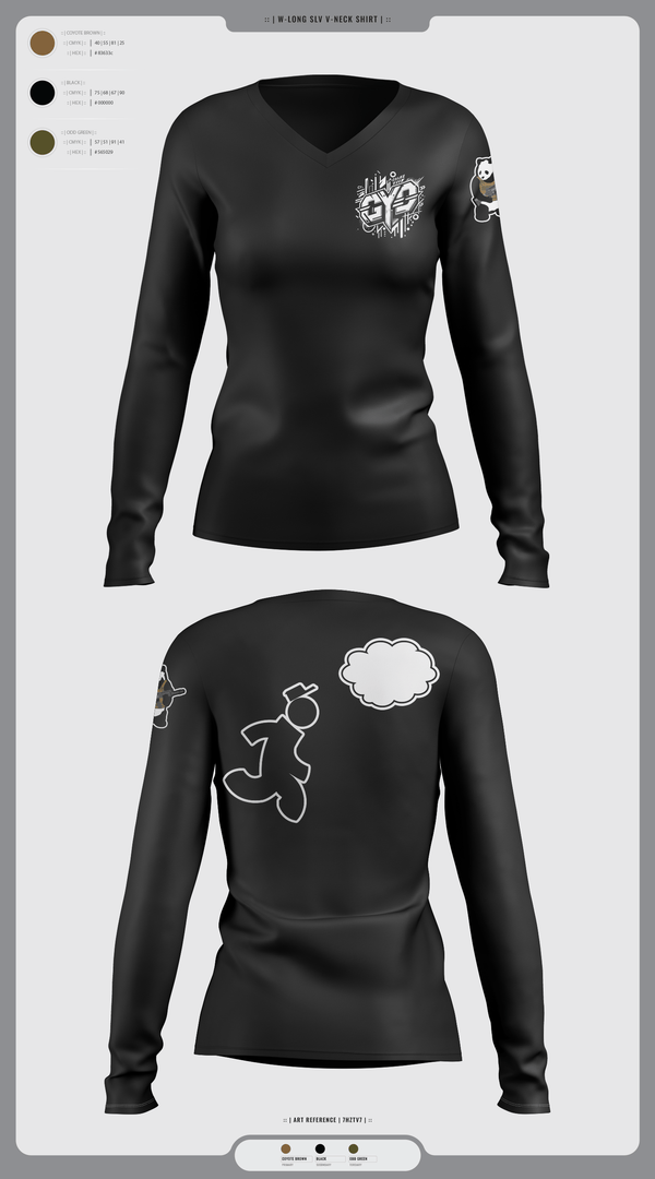 Womens Long Sleeve Vneck Shirt 1, CYD Inc, , Teamtime, Team time, sublimation, custom sports apparel, team uniforms, spirit wear, spiritwear, sports uniforms, custom shirts, team store, custom team store, fundraiser sports, apparel fundraiser