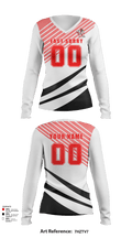 East Surry High School Volleyball 86849960 Women's Long Sleeve V-neck Shirt - 122