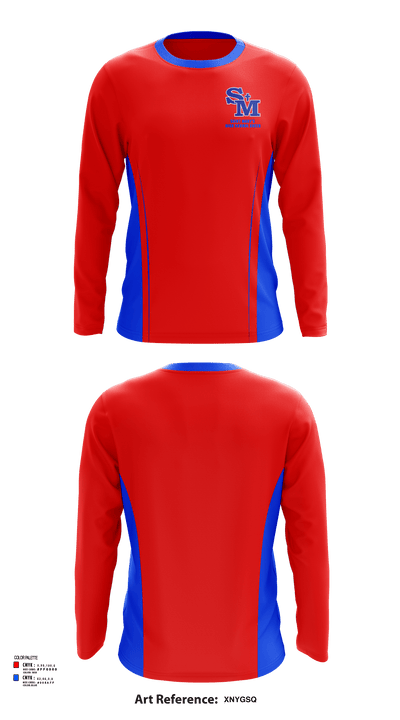 Saint Mary'S High School Cheer 30307772 Long Sleeve Performance Shirt - 117