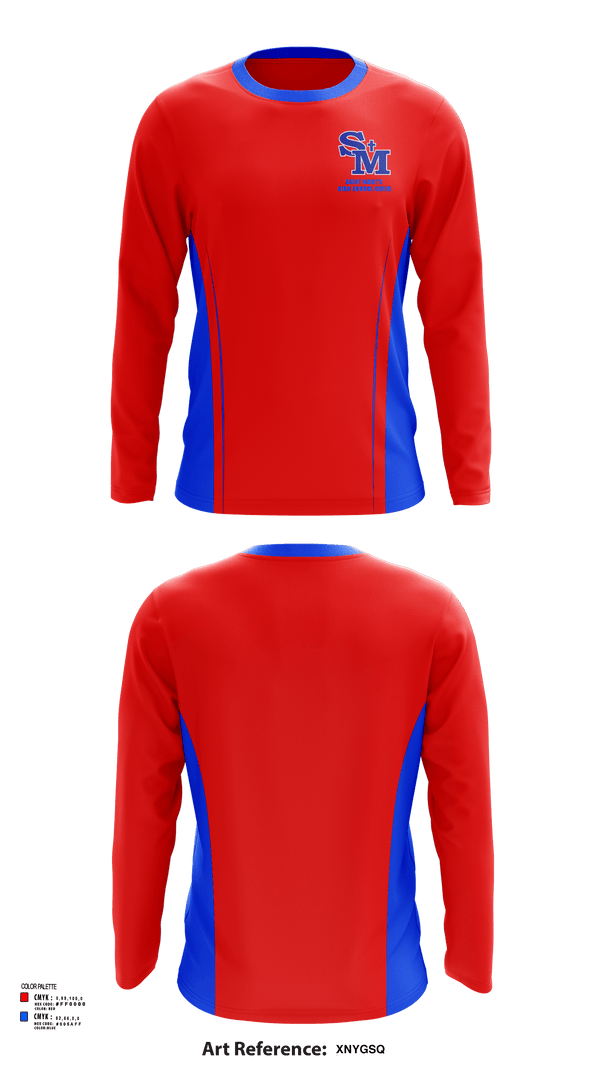 Long Sleeve Performance Shirt, Saint Mary'S High School Cheer, Cheer, Teamtime, Team time, sublimation, custom sports apparel, team uniforms, spirit wear, spiritwear, sports uniforms, custom shirts, team store, custom team store, fundraiser sports, apparel fundraiser