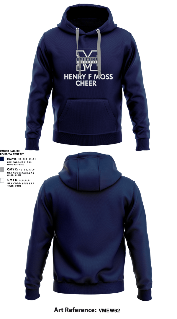 Hoodie, Henry F Moss Middle School Cheer, Cheer, Teamtime, Team time, sublimation, custom sports apparel, team uniforms, spirit wear, spiritwear, sports uniforms, custom shirts, team store, custom team store, fundraiser sports, apparel fundraiser