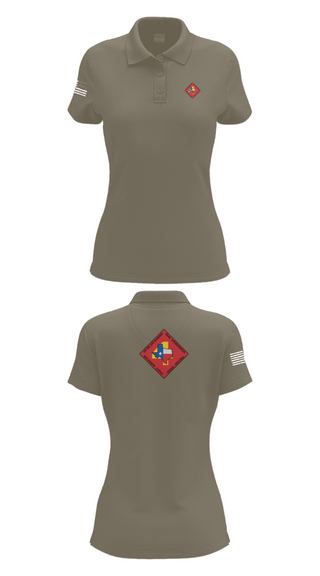 Women's Short Sleeve Performance Polo, Bravo Bastards, Marines, Teamtime, Team time, sublimation, custom sports apparel, team uniforms, spirit wear, spiritwear, sports uniforms, custom shirts, team store, custom team store, fundraiser sports, apparel fundraiser