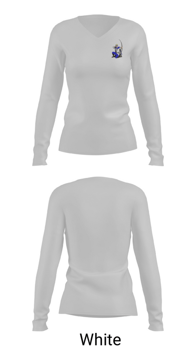 Antwerp Archers 65245545 Women's Long Sleeve V-neck Shirt - 16