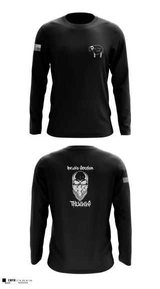 Long Sleeve Performance Shirt, Delta Company 1-114th Infantry, National Guard, Teamtime, Team time, sublimation, custom sports apparel, team uniforms, spirit wear, spiritwear, sports uniforms, custom shirts, team store, custom team store, fundraiser sports, apparel fundraiser