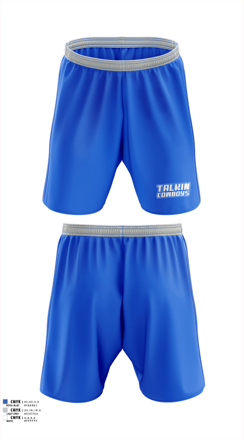 Athletic Shorts With Pockets, Talkin Cowboys, , Teamtime, Team time, sublimation, custom sports apparel, team uniforms, spirit wear, spiritwear, sports uniforms, custom shirts, team store, custom team store, fundraiser sports, apparel fundraiser