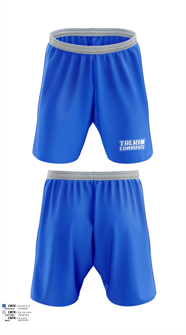 Athletic Shorts With Pockets, Talkin Cowboys, , Teamtime, Team time, sublimation, custom sports apparel, team uniforms, spirit wear, spiritwear, sports uniforms, custom shirts, team store, custom team store, fundraiser sports, apparel fundraiser