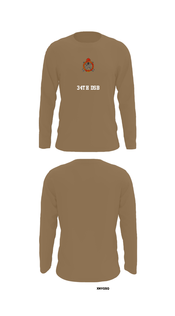 Long Sleeve Performance Shirt, 34th DSB, Army, Teamtime, Team time, sublimation, custom sports apparel, team uniforms, spirit wear, spiritwear, sports uniforms, custom shirts, team store, custom team store, fundraiser sports, apparel fundraiser