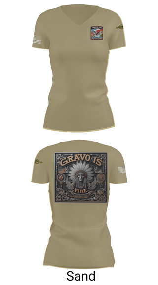 Womens Short Sleeve Vneck Shirt, Gravois Fire Special Operations, Fire Department, Teamtime, Team time, sublimation, custom sports apparel, team uniforms, spirit wear, spiritwear, sports uniforms, custom shirts, team store, custom team store, fundraiser sports, apparel fundraiser