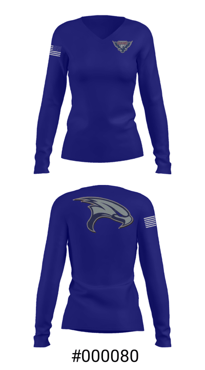 Freedom High School Softball 60303770 Women's Long Sleeve V-neck Shirt - 20