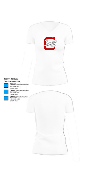 Womens Short Sleeve Vneck Shirt, Columbiana High School Basketball, Men's Basketball, Teamtime, Team time, sublimation, custom sports apparel, team uniforms, spirit wear, spiritwear, sports uniforms, custom shirts, team store, custom team store, fundraiser sports, apparel fundraiser