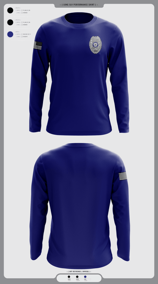 Long Sleeve Performance Shirt, Dexter Pd, Police, Teamtime, Team time, sublimation, custom sports apparel, team uniforms, spirit wear, spiritwear, sports uniforms, custom shirts, team store, custom team store, fundraiser sports, apparel fundraiser