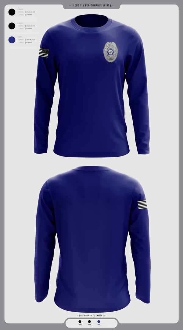 Long Sleeve Performance Shirt, Dexter Pd, Police, Teamtime, Team time, sublimation, custom sports apparel, team uniforms, spirit wear, spiritwear, sports uniforms, custom shirts, team store, custom team store, fundraiser sports, apparel fundraiser