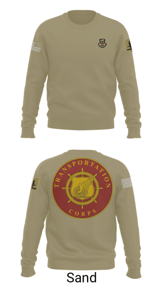 Crew Neck Sweatshirt, 189th Transportation Company, , Teamtime, Team time, sublimation, custom sports apparel, team uniforms, spirit wear, spiritwear, sports uniforms, custom shirts, team store, custom team store, fundraiser sports, apparel fundraiser