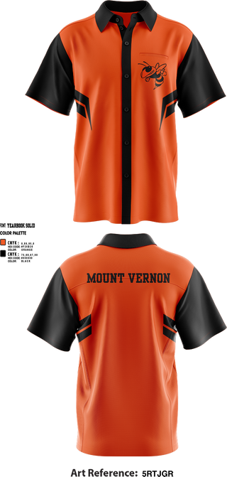 Short Sleeve Bowling Jersey, Mount Vernon High School Bowling, Bowling, Teamtime, Team time, sublimation, custom sports apparel, team uniforms, spirit wear, spiritwear, sports uniforms, custom shirts, team store, custom team store, fundraiser sports, apparel fundraiser