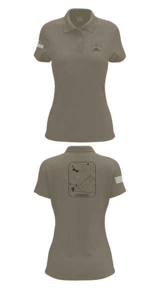 Womens Short Sleeve Performance Polo, STAC, 389th MI BN (SO)(A), Army, Teamtime, Team time, sublimation, custom sports apparel, team uniforms, spirit wear, spiritwear, sports uniforms, custom shirts, team store, custom team store, fundraiser sports, apparel fundraiser