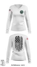 Warrant & Extradition 9270531 Women's Long Sleeve V-neck Shirt - 2