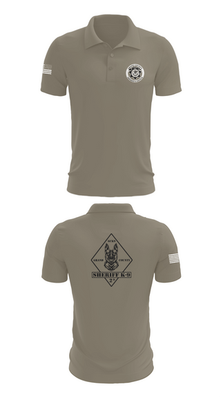 Short Sleeve Performance Polo, GCSO K9, , Teamtime, Team time, sublimation, custom sports apparel, team uniforms, spirit wear, spiritwear, sports uniforms, custom shirts, team store, custom team store, fundraiser sports, apparel fundraiser
