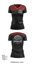 PÉREZ MOTORS 46833550 Women's Short Sleeve V-neck Shirt - 125