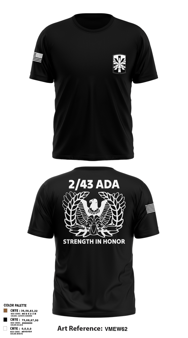 Short Sleeve Performance Shirt, 2/43 ADA, Army, Teamtime, Team time, sublimation, custom sports apparel, team uniforms, spirit wear, spiritwear, sports uniforms, custom shirts, team store, custom team store, fundraiser sports, apparel fundraiser