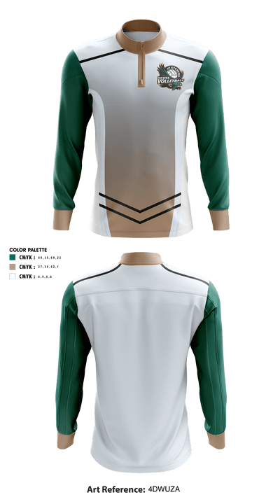 John P Stevens High School Volleyball 47771719 Quarter Zip Jacket - 43