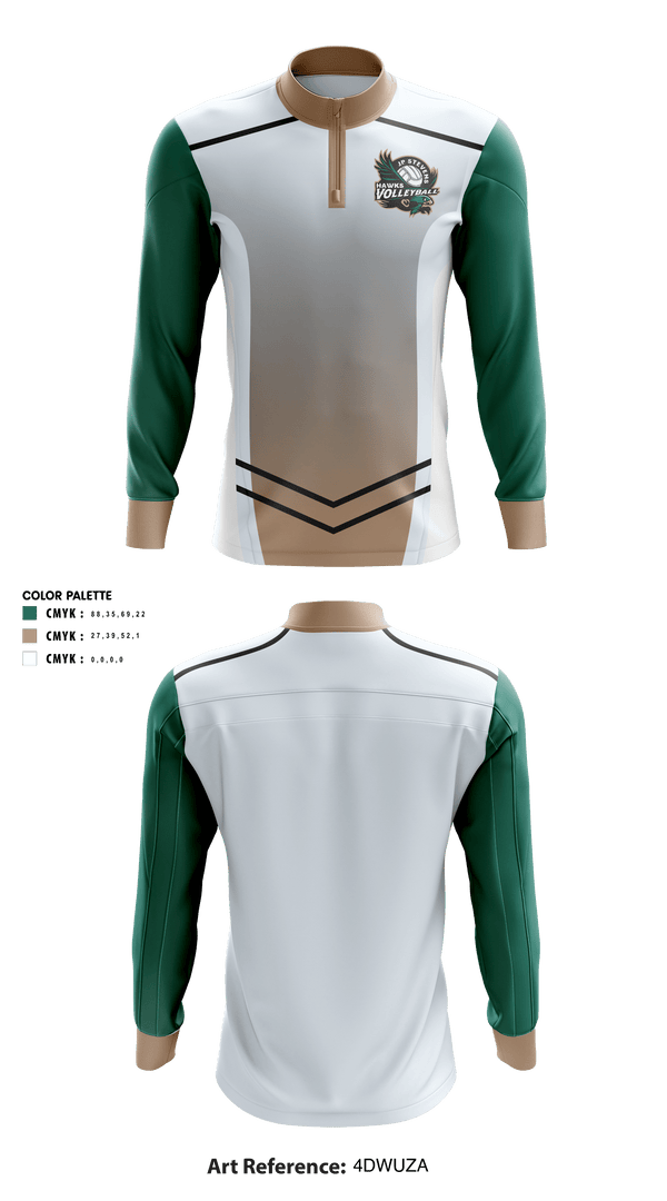 Quarter Zip Jacket, John P Stevens High School Volleyball, Women's Volleyball, Teamtime, Team time, sublimation, custom sports apparel, team uniforms, spirit wear, spiritwear, sports uniforms, custom shirts, team store, custom team store, fundraiser sports, apparel fundraiser