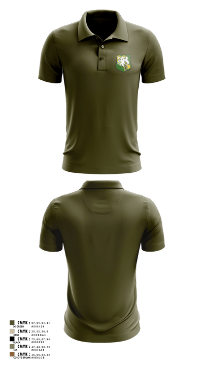 EASTERN MICHIGAN UNIVERSITY ROTC 943753 Short Sleeve Performance Polo - 2