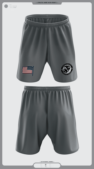 Athletic Shorts With Pockets, Marine Corps, Marines, Teamtime, Team time, sublimation, custom sports apparel, team uniforms, spirit wear, spiritwear, sports uniforms, custom shirts, team store, custom team store, fundraiser sports, apparel fundraiser