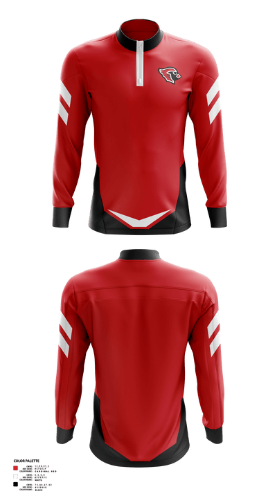 Lincoln High School Wrestling 87606479 Quarter Zip Jacket - 40