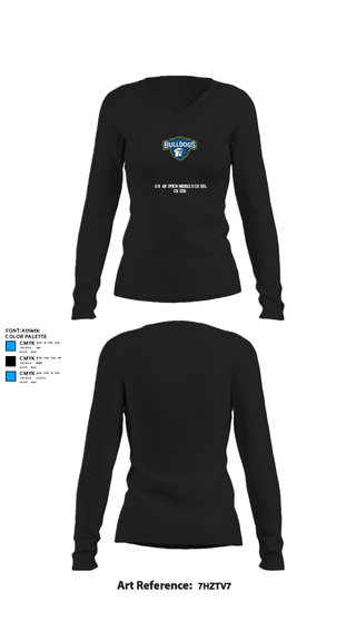 Womens Long Sleeve Vneck Shirt, Grandview Middle School Cheer, Cheer, Teamtime, Team time, sublimation, custom sports apparel, team uniforms, spirit wear, spiritwear, sports uniforms, custom shirts, team store, custom team store, fundraiser sports, apparel fundraiser