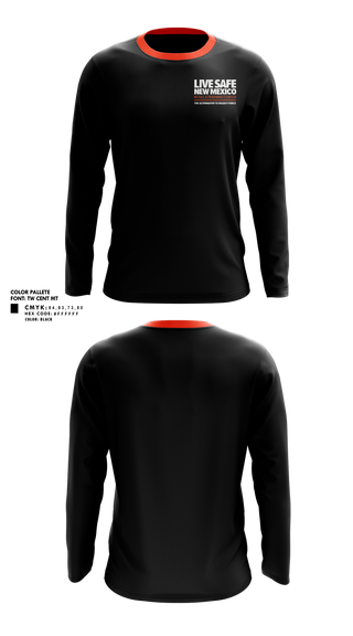 Long Sleeve Performance Shirt, Live Safe New Mexico, , Teamtime, Team time, sublimation, custom sports apparel, team uniforms, spirit wear, spiritwear, sports uniforms, custom shirts, team store, custom team store, fundraiser sports, apparel fundraiser
