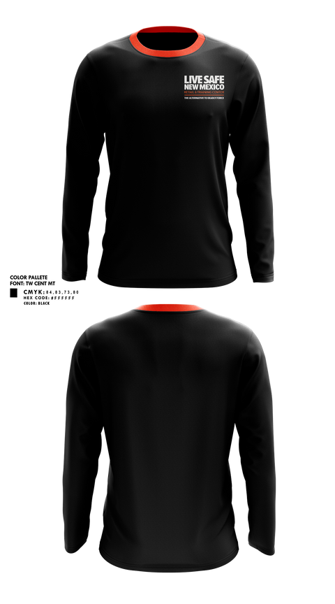 Long Sleeve Performance Shirt, Live Safe New Mexico, , Teamtime, Team time, sublimation, custom sports apparel, team uniforms, spirit wear, spiritwear, sports uniforms, custom shirts, team store, custom team store, fundraiser sports, apparel fundraiser