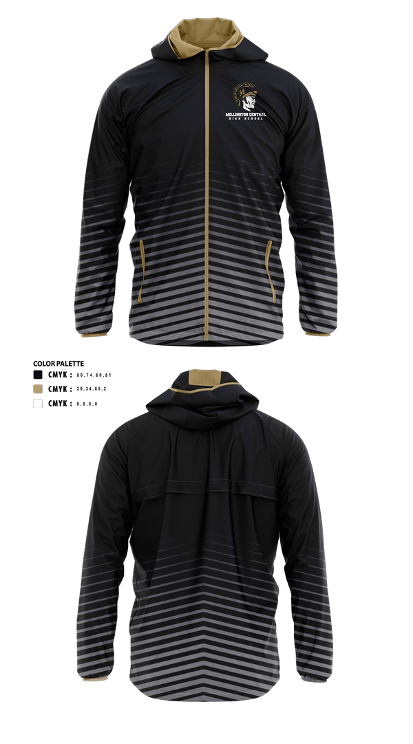Windbreaker, Millington Central High School Cross Country, Cross Country, Teamtime, Team time, sublimation, custom sports apparel, team uniforms, spirit wear, spiritwear, sports uniforms, custom shirts, team store, custom team store, fundraiser sports, apparel fundraiser