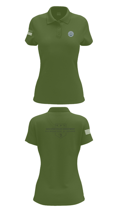 GOLD STAR POLICE DEPARTMENT 55137313 Women's Short Sleeve Performance Polo  - 52