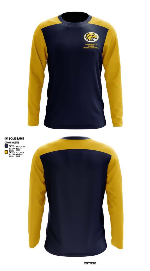 Long Sleeve Performance Shirt, Orangeville Hawks Basketball, Men's Basketball, Teamtime, Team time, sublimation, custom sports apparel, team uniforms, spirit wear, spiritwear, sports uniforms, custom shirts, team store, custom team store, fundraiser sports, apparel fundraiser