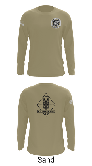 Long Sleeve Performance Shirt, GCSO K9, , Teamtime, Team time, sublimation, custom sports apparel, team uniforms, spirit wear, spiritwear, sports uniforms, custom shirts, team store, custom team store, fundraiser sports, apparel fundraiser