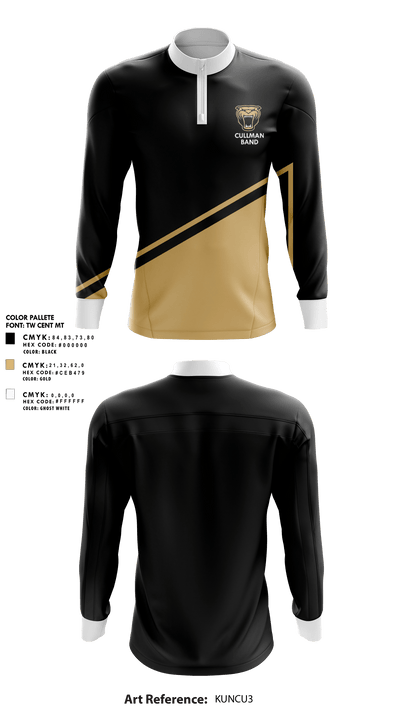 Cullman Middle School Band 2332781 Quarter Zip Jacket - 1