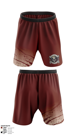 Athletic Shorts With Pockets, Dead Balls Society, Bowling, Teamtime, Team time, sublimation, custom sports apparel, team uniforms, spirit wear, spiritwear, sports uniforms, custom shirts, team store, custom team store, fundraiser sports, apparel fundraiser