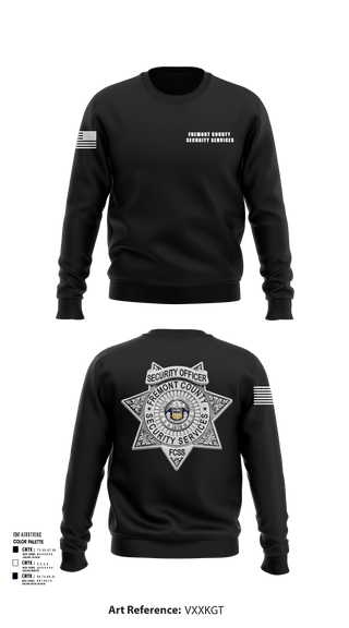 Crew Neck Sweatshirt, Fremont County Security Services, Police, Teamtime, Team time, sublimation, custom sports apparel, team uniforms, spirit wear, spiritwear, sports uniforms, custom shirts, team store, custom team store, fundraiser sports, apparel fundraiser