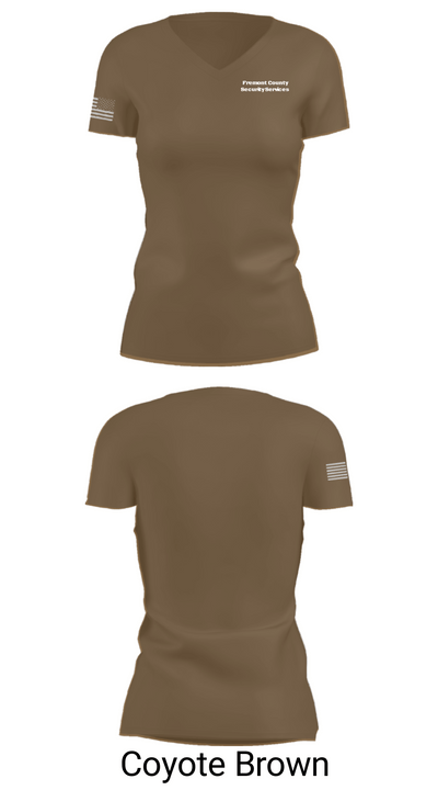 Fremont County Security Services 37987366 Women's Short Sleeve V-neck Shirt - 8