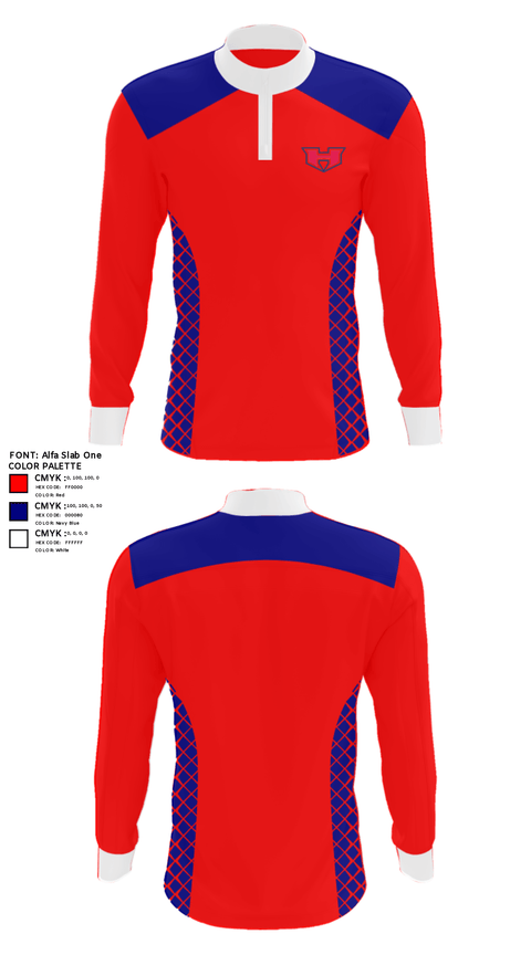 Quarter Zip Jacket, White House Heritage High School Track, Track & Field, Teamtime, Team time, sublimation, custom sports apparel, team uniforms, spirit wear, spiritwear, sports uniforms, custom shirts, team store, custom team store, fundraiser sports, apparel fundraiser
