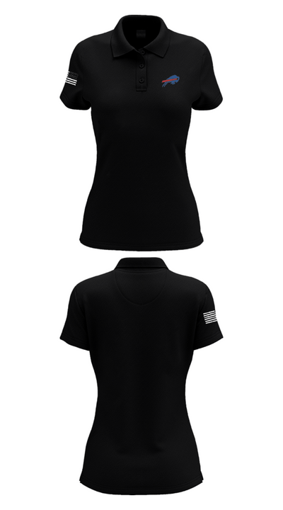 Keystone Bills Football and Cheer 89420686 Women's Short Sleeve Performance Polo  - 36