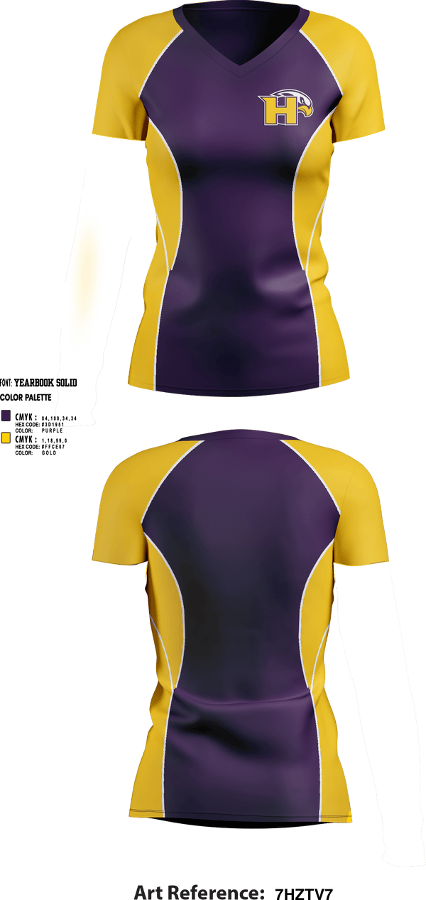 Womens Short Sleeve Vneck Shirt, Hanford High School Volleyball, Women's Volleyball, Teamtime, Team time, sublimation, custom sports apparel, team uniforms, spirit wear, spiritwear, sports uniforms, custom shirts, team store, custom team store, fundraiser sports, apparel fundraiser