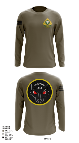 Long Sleeve Performance Shirt, Fury TRP 3/2CR, Army, Teamtime, Team time, sublimation, custom sports apparel, team uniforms, spirit wear, spiritwear, sports uniforms, custom shirts, team store, custom team store, fundraiser sports, apparel fundraiser
