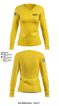 Guam High NJROTC Drill Team 32720862 Women's Long Sleeve V-neck Shirt - 107